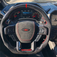 Load image into Gallery viewer, TTD Craft  Ford  2018-2020 F150 Raptor / 2017-2022 F250/ 2017-2022 F350 Carbon Fiber Steering Wheel
