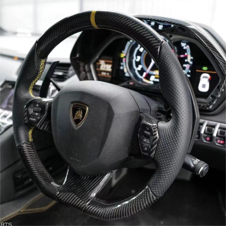 TTD Craft Lamborghini 2012-2021 Aventador Carbon fiber  Steering Wheel