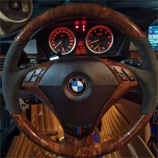 TTD Craft BMW 5 SERIES E60 E61 E65 Wood Grain Steering Wheel