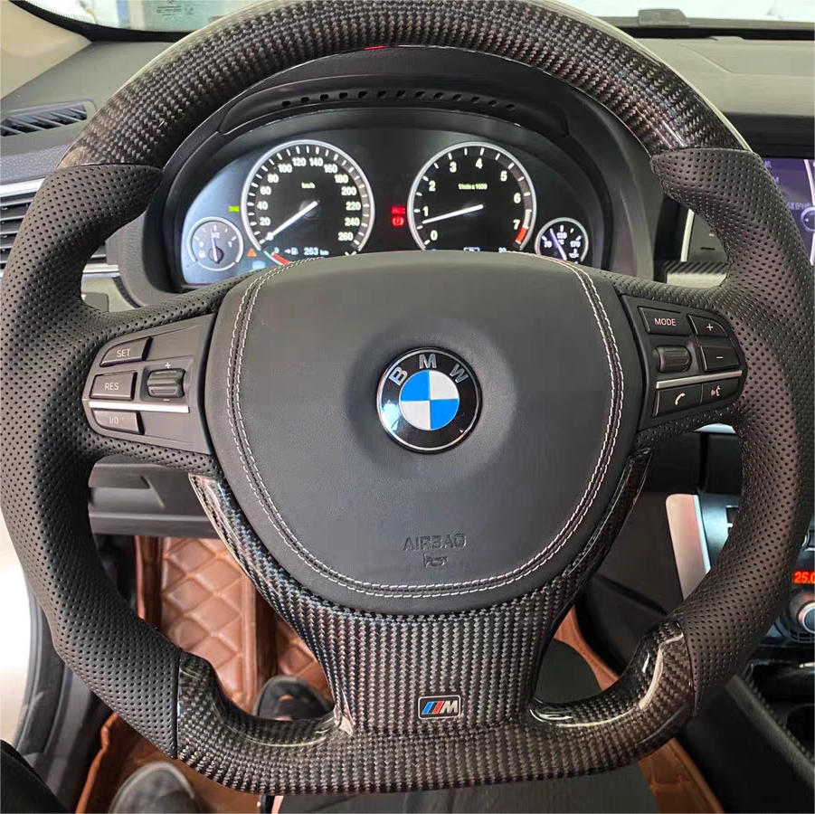 TTD Craft  BMW 5 SERIES F10 F11 / 5GT F07 /6 SERIES F06 F12 F13 /7 SERIES F01 F02 F03 F04 Wood Grain Steering Wheel