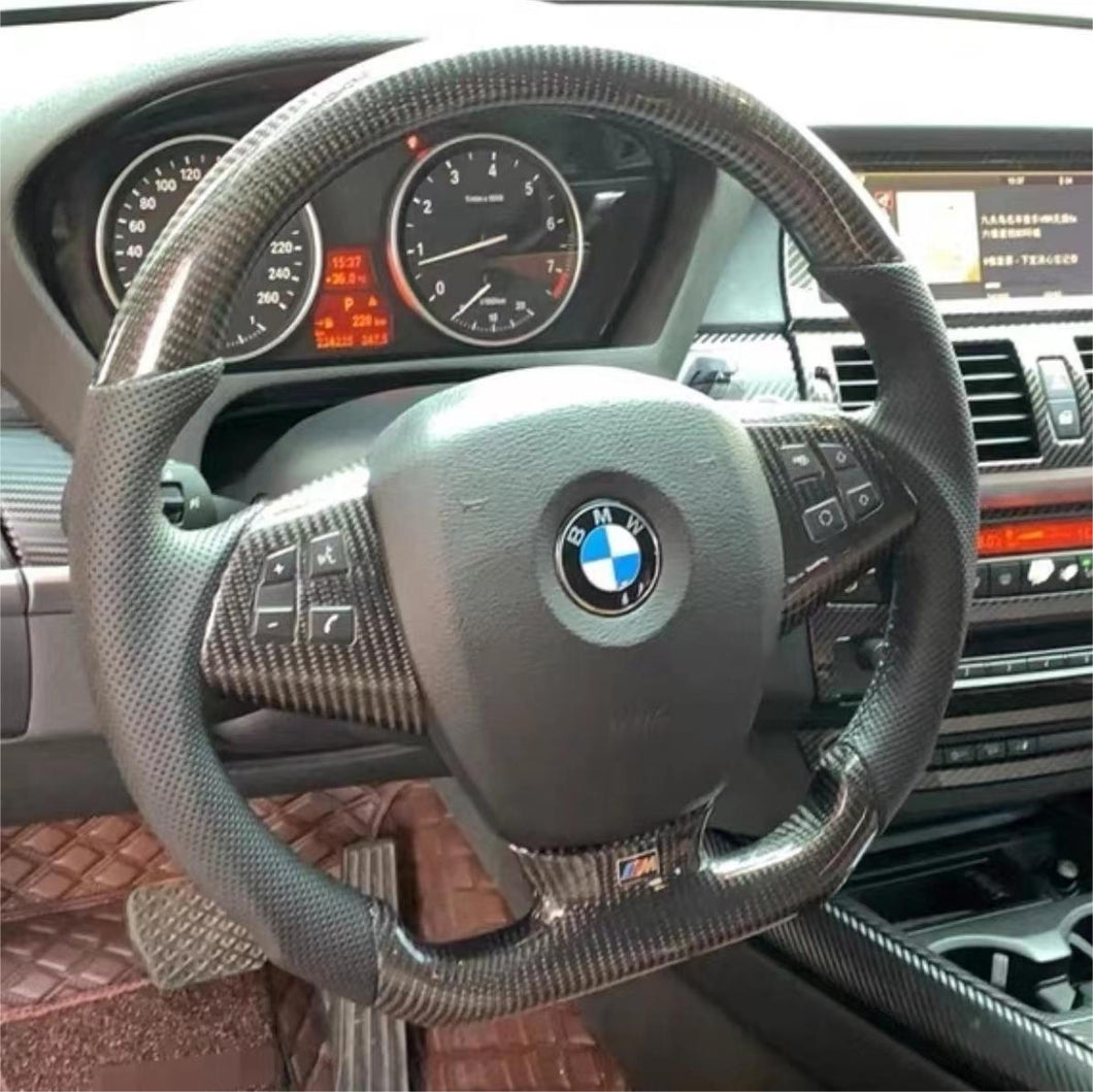 TTD Craft BMW X3 X5 X6 E83 E70 E71 E72 Carbon Fiber Steering Wheel