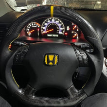 Load image into Gallery viewer, TTD Craft  7th gen Accord  2003-2007 Accord LX EX DX V6 Carbon Fiber Steering Wheel
