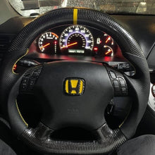 Charger l'image dans la galerie, TTD Craft 7th gen Honda 2003-2007 Accord LX EX DX V6 Carbon Fiber Steering Wheel