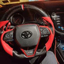 Carregar imagem no visualizador da galeria, Volante de fibra de carbono TTD Craft 8ª geração Camry 2018 - 2024 SE XSE TRD V6 V4 Avalon Venza
