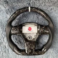 Lade das Bild in den Galerie-Viewer, TTD Craft Tesla Model 3 Y Carbon Fiber Steering Wheel