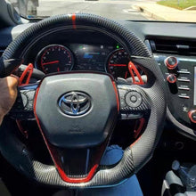 Lade das Bild in den Galerie-Viewer, TTD Craft Toyota 2018-2024 Camry SE XSE TRD V6  Venza  Carbon Fiber Steering Wheel