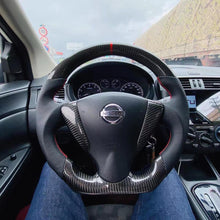 Cargar imagen en el visor de la galería, TTD Craft Nissan 2015-2019 Versa Sentra / 2018-2021 NV200 Volante de fibra de carbono
