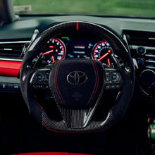 Load image into Gallery viewer, TTD Craft Toyota 2018 - 2024 Camry SE XSE TRD V6 Venza  Carbon Fiber Steering Wheel
