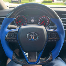 Lade das Bild in den Galerie-Viewer, TTD Craft Toyota 2018-2024 Camry SE XSE TRD V6  Venza  Carbon Fiber Steering Wheel