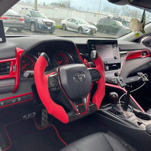 Carregar imagem no visualizador da galeria, Volante de fibra de carbono TTD Craft 8ª geração Camry 2018 - 2024 SE XSE TRD V6 V4 Avalon Venza