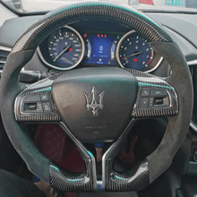 Carregar imagem no visualizador da galeria, Volante de fibra de carbono TTD Craft 2014-2020 Ghibli / 2017-2023 Levante / 2014-2022 Quattroporte