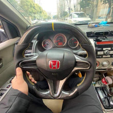 Загрузить изображение в средство просмотра галереи, TTD Craft 8th gen Honda 2006-2011 Civic FA FD SI Carbon Fiber Steering Wheel