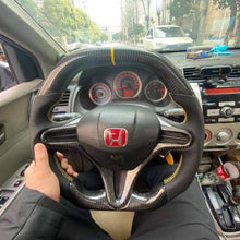 Cargar imagen en el visor de la galería, Volante de fibra de carbono TTD Craft para Honda Civic FA FD SI de 8.ª generación (2006-2011)
