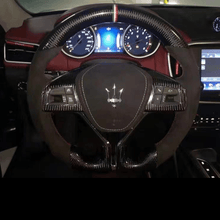 Carregar imagem no visualizador da galeria, Volante de fibra de carbono TTD Craft 2014-2020 Ghibli / 2017-2023 Levante / 2014-2022 Quattroporte