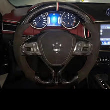 Charger l'image dans la galerie, TTD Craft Maserati 2014-2021 Ghibli / 2017-2023 Levante / 2014-2022 Quattroporte Carbon Fiber Steering Wheel