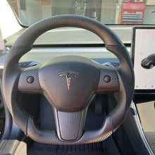 Lade das Bild in den Galerie-Viewer, TTD Craft Tesla Model 3 Y Carbon Fiber Steering Wheel