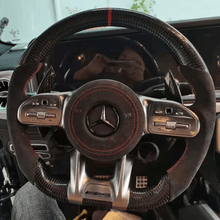 Load image into Gallery viewer, TTD Craft Benz C / CLA / CLS / E / G / GLA / GLB / GLE / GT / S Class AMG Carbon Fiber Steering Wheel