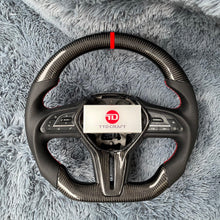 Cargar imagen en el visor de la galería, Volante de fibra de carbono TTD Craft para Infiniti Q50 2018-2025