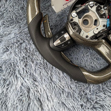 Load image into Gallery viewer, TTD Craft BMW M5 M6 F10 F06 F12 F01 F02 F03 F04 Carbon Fiber Steering Wheel