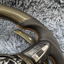 Load image into Gallery viewer, TTD Craft BMW M5 M6 F10 F06 F12 F01 F02 F03 F04 Carbon Fiber Steering Wheel