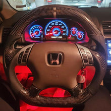 Charger l'image dans la galerie, TTD Craft 7th gen Honda 2003-2007 Accord LX EX DX V6 Carbon Fiber Steering Wheel