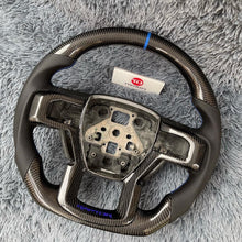 Cargar imagen en el visor de la galería, Volante de fibra de carbono TTD Craft para Ford F150 Raptor 2015-2020 / F250 2017-2022 / F350 2017-2022