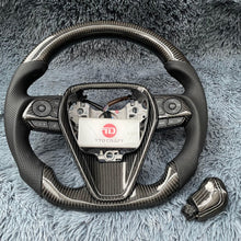 Загрузить изображение в средство просмотра галереи, TTD Craft Toyota 2018-2024 Camry SE XSE TRD V6 Venza Carbon Fiber Steering Wheel