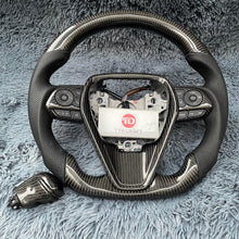 Загрузить изображение в средство просмотра галереи, TTD Craft Toyota 2018-2024 Camry SE XSE TRD V6 Venza Carbon Fiber Steering Wheel