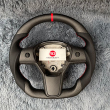 Загрузить изображение в средство просмотра галереи, TTD Craft Tesla Model 3 Y Carbon Fiber Steering Wheel