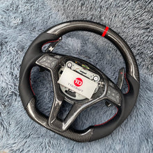 Lade das Bild in den Galerie-Viewer, TTD Craft Benz C63AMG W176 W204AMG W212 W218 C117 E350 SL63 R231 X156 GLA45AMG SLAMG Carbon Fiber Steering Wheel