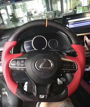 Charger l'image dans la galerie, TTD Craft Lexus 2016-2022 RX350 450h / ES350 ES300/ GS350 GS450 / LX570 / GX460 / GS300 GS200T Carbon Fiber Steering Wheel