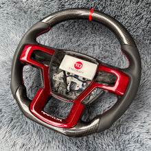 Load image into Gallery viewer, TTD Craft Ford 2015-2020 F150 Raptor / 2017-2022 F250/ 2017-2022 F350 Carbon Fiber Steering Wheel