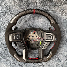 Carregar imagem no visualizador da galeria, Volante de fibra de carbono TTD Craft Ford 2018-2020 F150 Raptor / 2017-2022 F250/ 2017-2022 F350
