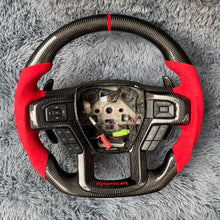 Загрузить изображение в средство просмотра галереи, TTD Craft Ford 2015-2020 F150 Raptor / 2017-2022 F250/ 2017-2022 F350 Carbon Fiber Steering Wheel