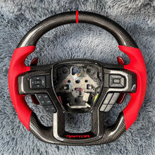 Carregar imagem no visualizador da galeria, Volante de fibra de carbono TTD Craft Ford 2018-2020 F150 Raptor / 2017-2022 F250/ 2017-2022 F350