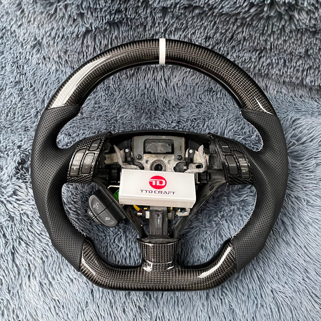 TTD Craft Acura 2004- 2008 TSX CL9 / 2004- 2007 Accord Cl9 / 2005- 2010 Odyssey Carbon Fiber Steering Wheel