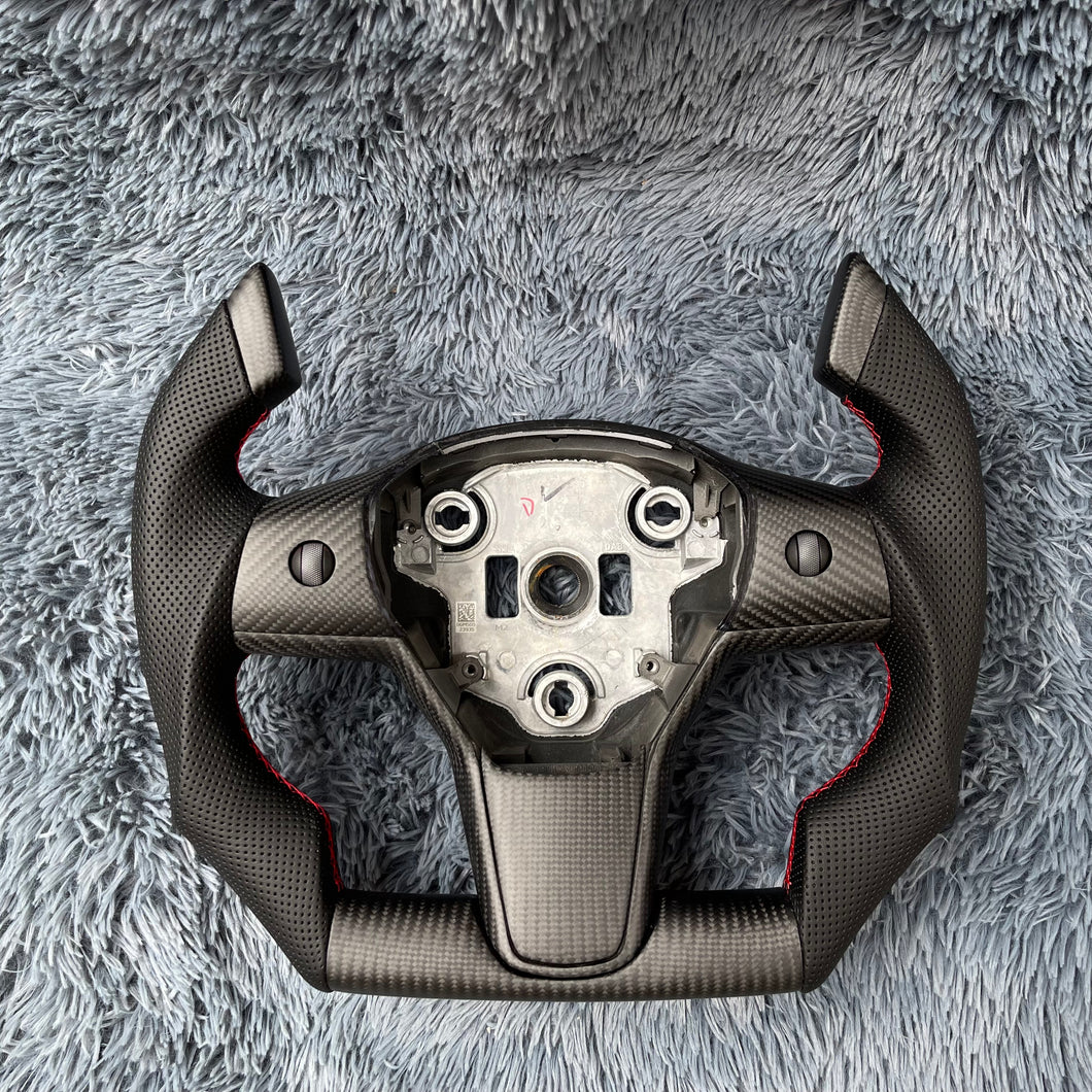 TTD Craft  Tesla  Model 3 / Y Carbon Fiber Steering Wheel