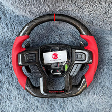 Загрузить изображение в средство просмотра галереи, TTD Craft Ford 2015-2020 F150 Raptor / 2017-2022 F250/ 2017-2022 F350 Carbon Fiber Steering Wheel