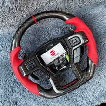 Загрузить изображение в средство просмотра галереи, TTD Craft Ford 2015-2020 F150 Raptor / 2017-2022 F250/ 2017-2022 F350 Carbon Fiber Steering Wheel