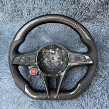 Cargar imagen en el visor de la galería, Volante de fibra de carbono TTD Craft Alfa Romeo Giulia Stelvio 2017-2021