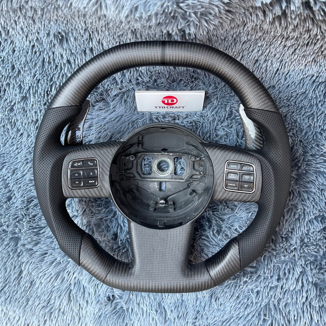 TTD Craft 2011-2014 Dodge Challenger Carbon Fiber Steering Wheel
