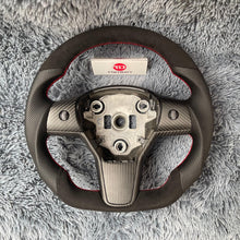 Lade das Bild in den Galerie-Viewer, TTD Craft Tesla Model 3 Y Carbon Fiber Steering Wheel