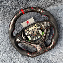 Carregar imagem no visualizador da galeria, TTD Craft Acura 2009-2014 TSX Sport Wagon Edição Especial Honda CU2 Volante de fibra de carbono forjado com flocos vermelhos