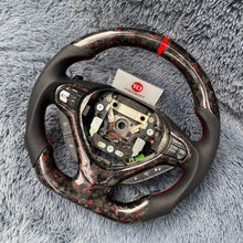 Carregar imagem no visualizador da galeria, TTD Craft Acura 2009-2014 TSX Sport Wagon Edição Especial Honda CU2 Volante de fibra de carbono forjado com flocos vermelhos