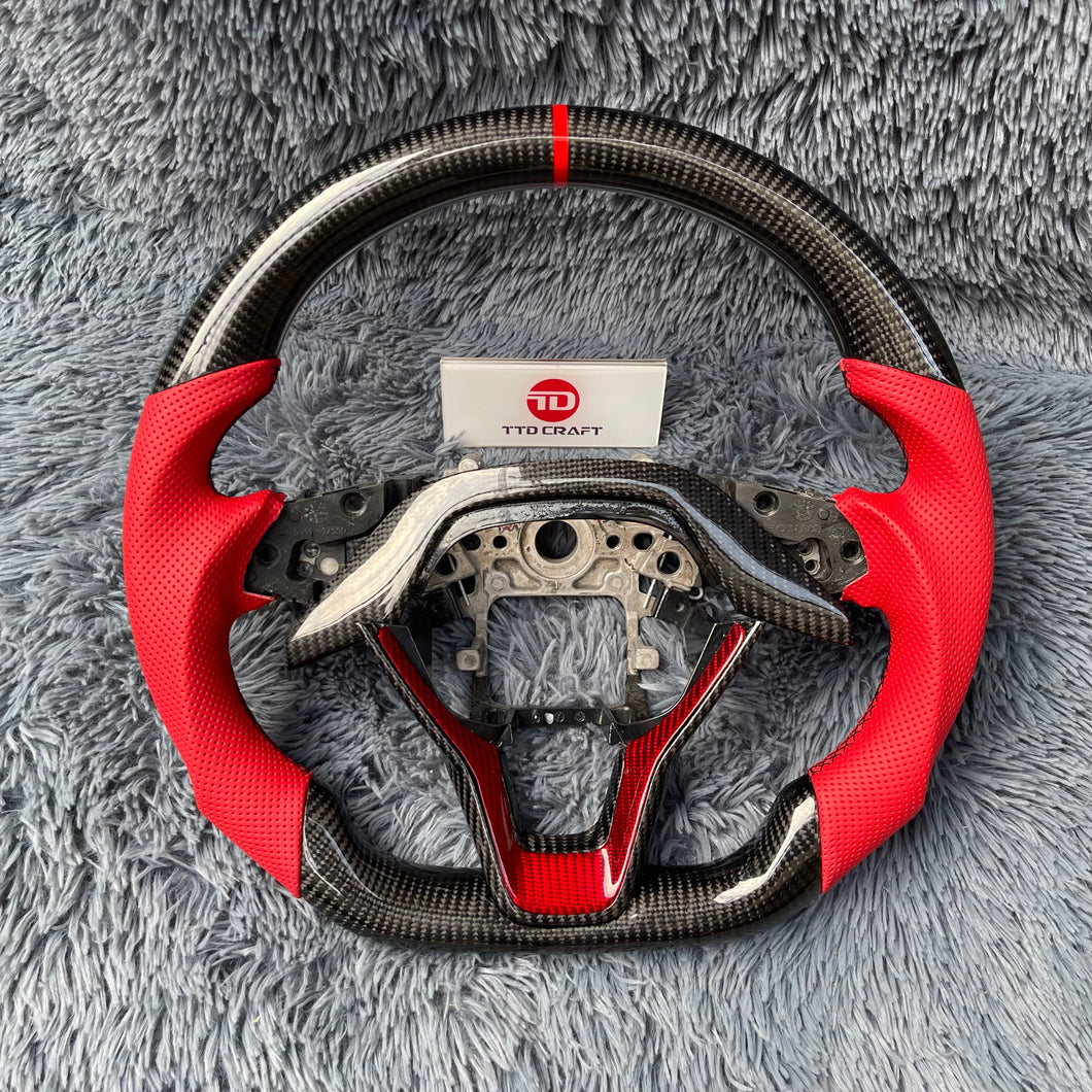 TTD Craft 10th gen 2018-2022  Accord / 2018-2022 Insight Sport EX LX EX-L V6 Carbon Fiber Steering Wheel