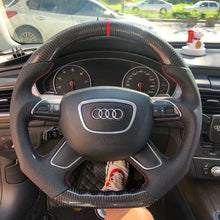 Load image into Gallery viewer, TTD Craft   Audi A4  A6 A7 A8 A8L Q3 Q5 Q7 Carbon Fiber Steering Wheel
