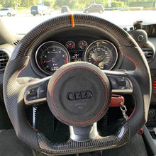 Load image into Gallery viewer, TTD Craft Audi 2008-2012 TT MK2 R8 TTS TTRS Carbon Fiber Steering Wheel
