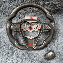 Charger l'image dans la galerie, TTD Craft Toyota 2018 - 2024 Camry SE XSE TRD V6 Venza Carbon Fiber Steering Wheel