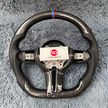 Load image into Gallery viewer, TTD Craft BMW M5 M6 F10 F06 F12 F01 F02 F03 F04 Carbon Fiber Steering Wheel