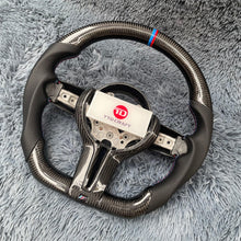 Load image into Gallery viewer, TTD Craft BMW M5 M6 F10 F06 F12 F01 F02 F03 F04 Carbon Fiber Steering Wheel